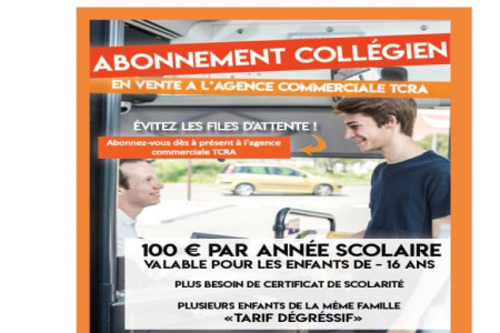 Abonnement pour les collégiens