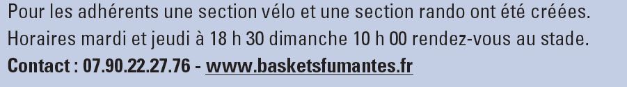 baskets fumantes 2019