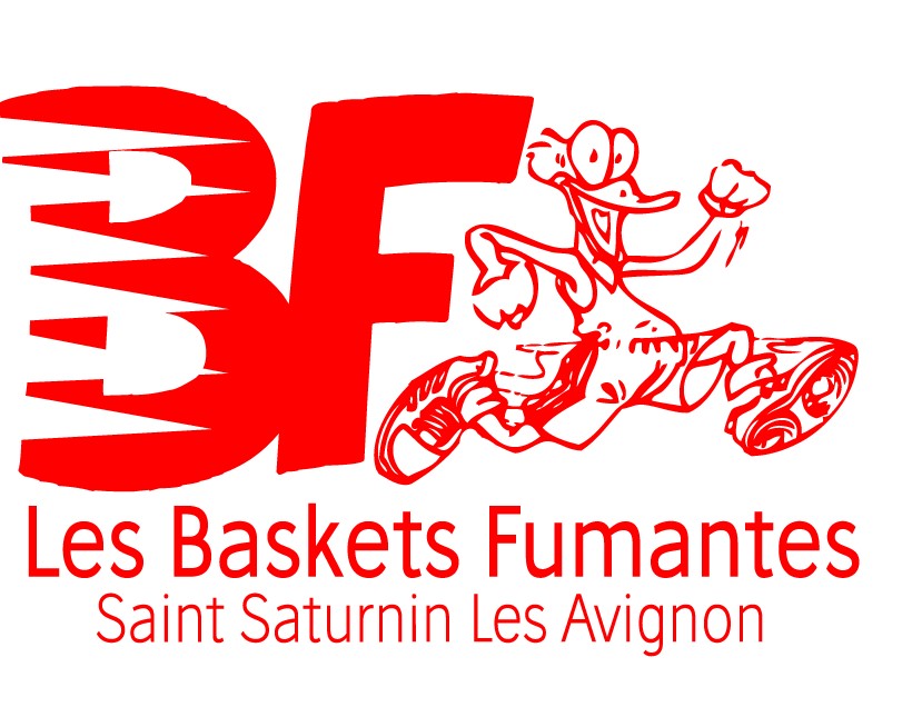 baskets fumantes complet logo canard rouge